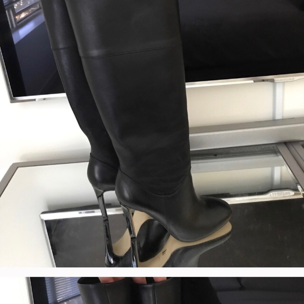 Ava & Aiden black knee high boots 6.5